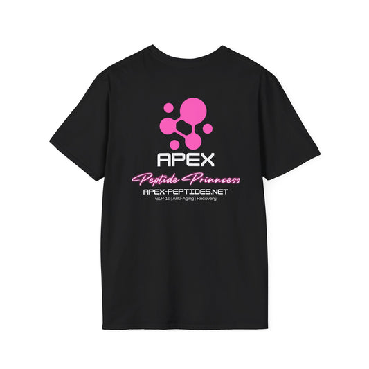 Apex Peptides Logo T-Shirt — Peptide Princess Design